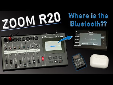 ZOOM R20 multitrack recorder and BTA-1 Bluetooth adapter - does it work without a functioning app?