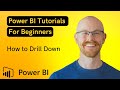 How to use Drill Down in Power BI | Microsoft Power BI for Beginners