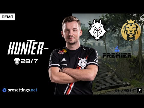 G2 huNter- (28/9/7) vs MAD Lions - de_ancient - 16-4 - POV DEMO & SETTINGS