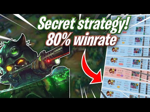 WTF!! my secret Strategy of 80% winrate teemo top! League of legends!