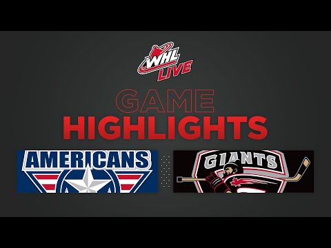WHL Highlights: Americans (1) at Giants (4) - February 5, 2023