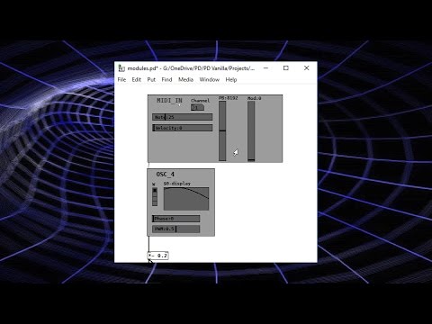 Learning Synthesis with Pure Data Series 01Lesson 05 - Making a Carrier Oscillator Module