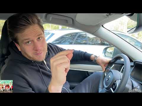 Andreas från Sannex tar en liten tur runt Ystad med sin Volvo V90