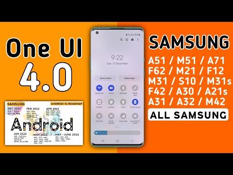 Samsung One Ui 4.0 / Android 12 New Update for Samsung A51,M51,F62,A21s,S10,S20,A50,A20,A30,A20s,F12