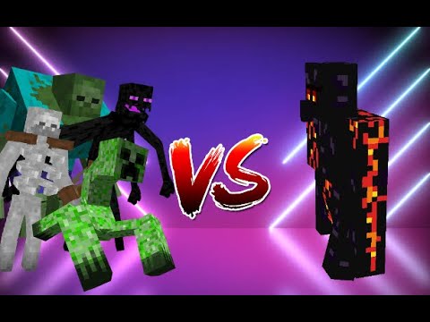 Obsidian Golem Vs Mutant Monsters In Minecraft