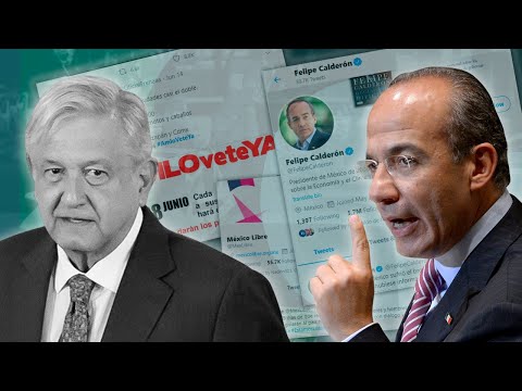FELIPE CALDERÓN es RETUITEADO por cuentas de BOTS que operan CONTRA AMLO con el hashtag #AMLOVeteYA