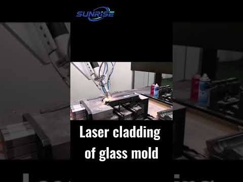 laser cladding of glass mold