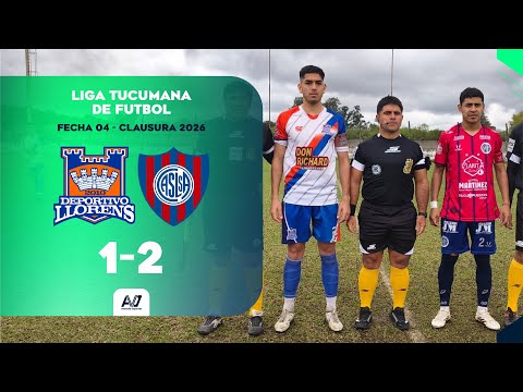 RESUMEN: Dep. Llorens 1-2 San Lorenzo Santa Ana | Fecha 4 - Clausura 2026 | Liga Tucumana de Fútbol 