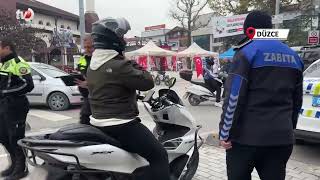 İstanbul Caddesinde Motosiklet Denetimi