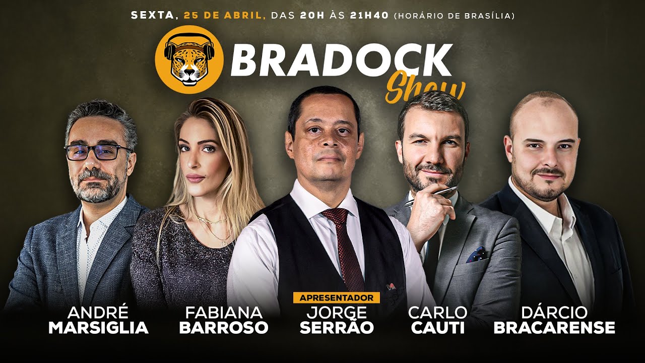 Bradock Show 25/04/25 - Jorge Serrão, Fabiana Barroso, Carlo Cauti, André Marsiglia e Dárcio