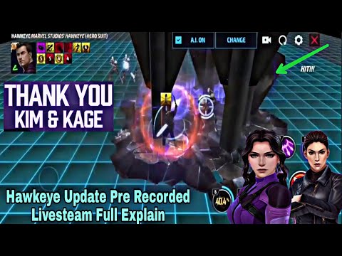 Hawkeye Update Pre Recorded Livesteam Full Explain - Marvel Future Fight