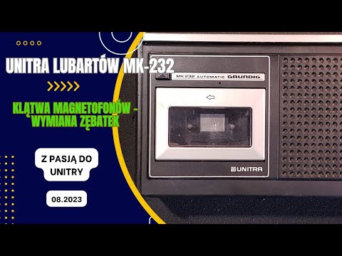 101 Lubartów MK 232 #unitra na licencji Grundig. Wymiana zębatek