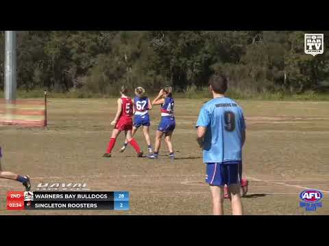 2019 HCCAFL Black Diamond Women's Round 16 - Warners Bay Bulldogs v Singleton Roosters
