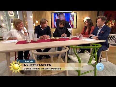 Nyhetspanelen om Trumps uppträdande: "Tror han tjänar på det" - Nyhetsmorgon (TV4)