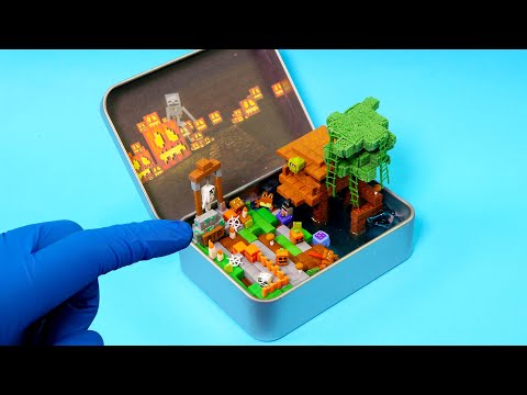 Making Tiny MINECRAFT Spooky Swamp Box - 1.19