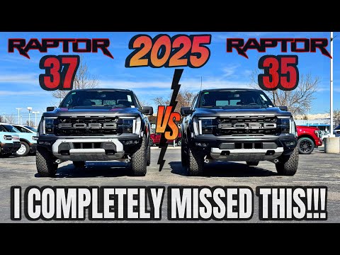2025 Ford F150 Raptor 35 VS 37: The Most Overlooked Differences!