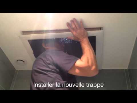 comment poser trappe de visite plafond