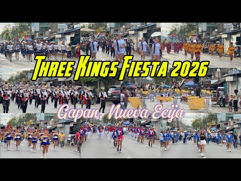 Three Kings Fiesta 2026 | Gapan Nueva Ecija | Full Float and Marching Band Parade