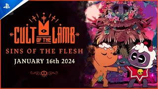Cult of the Lamb Sins of the Flesh Release Date Trailer Trailer