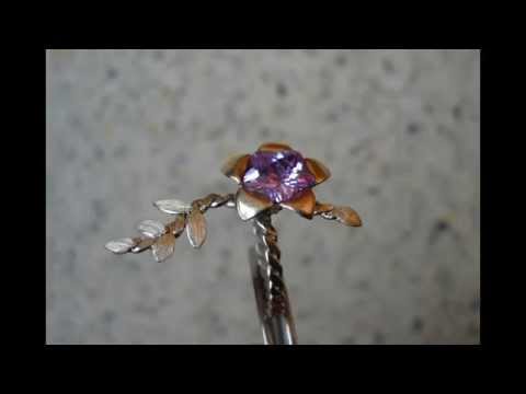 Making flower ring silver