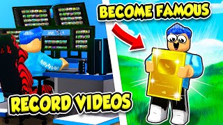 Becoming A FAMOUS YOUTUBER In Roblox YouTuber Life