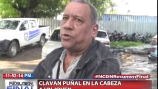 Propinan estocada en la cabeza a un joven
