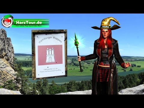 HarzHexe - "Hamburger Wappen" alias "Drei Zinnen" als Teil der Teufelsmauer bei Timmenrode im Harz
