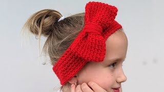 Crochet Christmas Headband for Kids