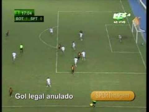 Gol anulado brasileirao 2008 Botafogo 2x0 Sport