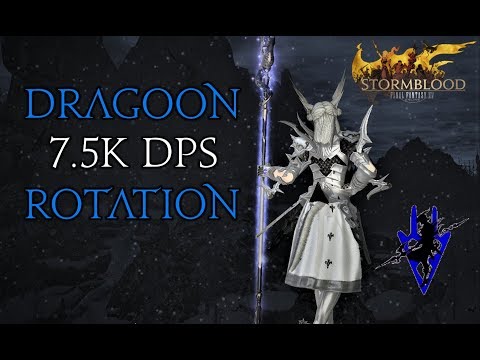 FFXIV - Dragoon/DRG 7.5k DPS rotation (Patch 4.58 - Ilvl 391)