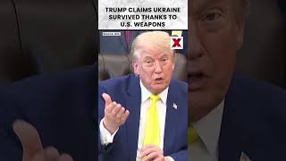 Trump Claims Ukraine Survived Thanks To U.S. Weapons | NewsX World