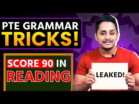 Leaked PTE Grammar Tricks to Score 90 in Reading!