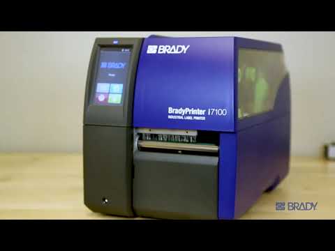 Промышленный принтер этикеток BRADY i7100 видео