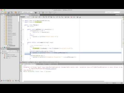 Java Tutorial - 19 - Exceptions German