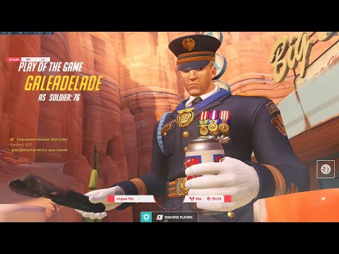 POTG! GALE INSANE NANO SOLDIER 76 GAMEPLAY OVERWATCH SEASON 30