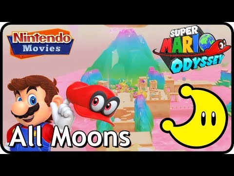 Super Mario Odyssey - Luncheon Kingdom - All Moons (in order with timestamps)