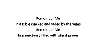 Remember Me (lyrics) - MarkSchultz