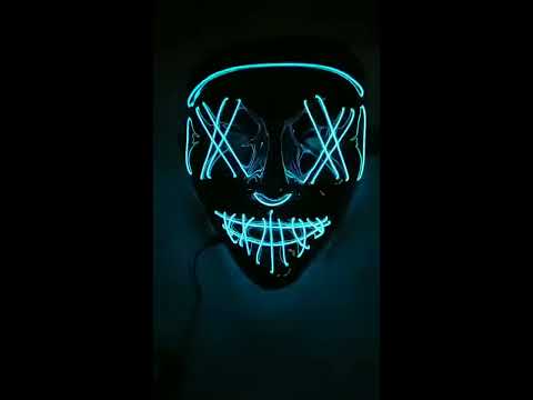 Halloween Mask Led Mask Party Masque Masquerade Masks Neon  Light Glow