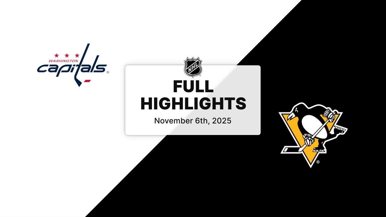 NHL Highlights | Capitals vs. Penguins | November 06, 2025