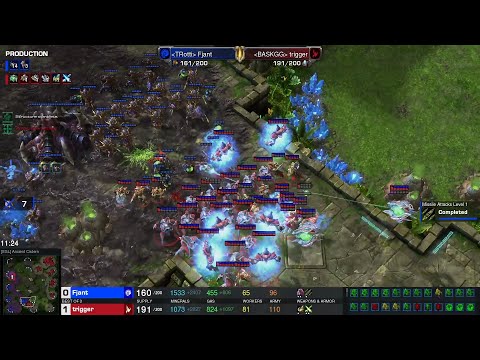 Starcraft II HomeStory Cup XXIII 2023 Jun30 Fjant(Z) v trigger(P) Game 1 MAPS - [ESL]Ancient Cistern