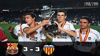 Barcelona 3-3 Valencia Supercopa de España 1999