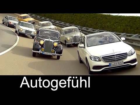 Mercedes E-Class E-Klasse evolution of 7 generations W191 W120 W110 W114 W123 W124 W213