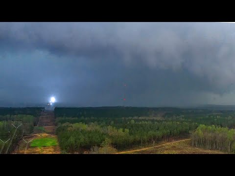 03-25-2021 - Ashby, AL - Drone And Ground Shots Of A Massive Wedge Tornado And Homes Destroyed