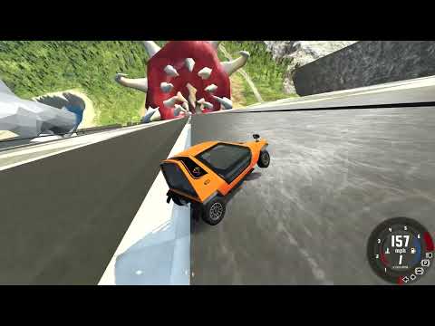 BeamNG drive - TOP 7 CARS - Jumping Cars - Into the Monster's Mouth