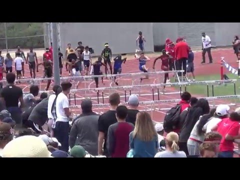 Charles Kelly 110 Hurdles  CIF Southern Section Prelims May 14, 2016