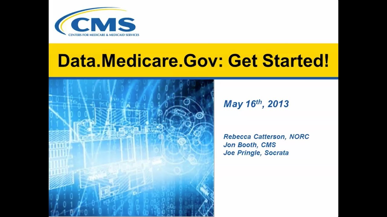Data.Medicare.Gov: Get Started!