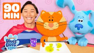 Blue & Josh Draw, Build & Create! 🎨 90 Minutes | Blue's Clues & You!