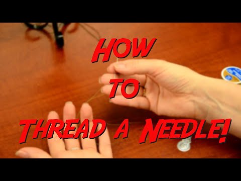 How to Thread a Needle Sewing Sampler 60 Second Tutorials
