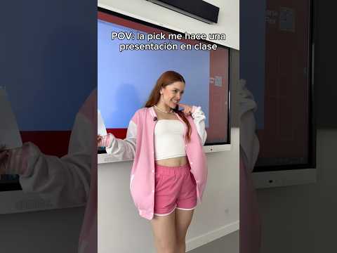 La pick me hace una presentación en clase 😂