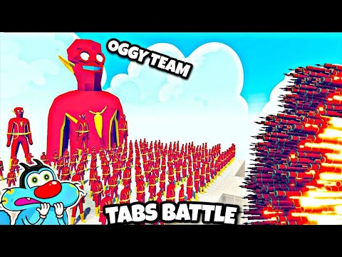 OGGY 100x FLASH+ 1x GIANT FLASH vs JACK 2X EVERY GODS! - Totally Accurate Battle Simulator TABS
